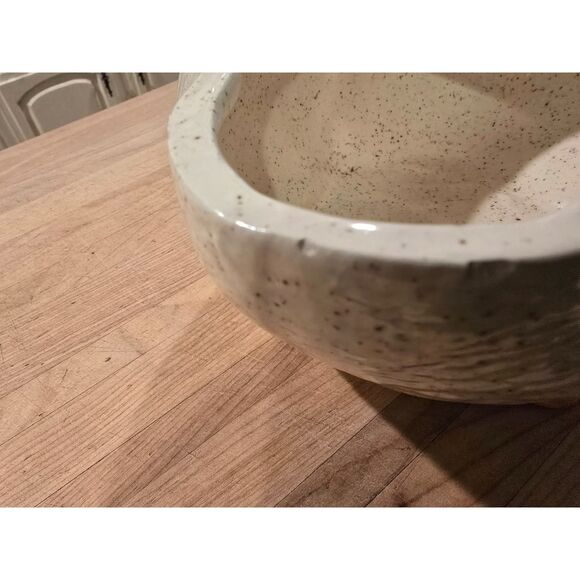 VTG 1984 Goose Cookie Jar By Sittre Ceramic Products Inc. Burgundy Bow Speckled - Picture 9 of 9